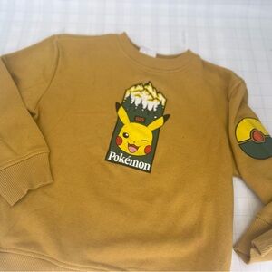Pokemon Tan Crewneck Sweater Casual Comfort